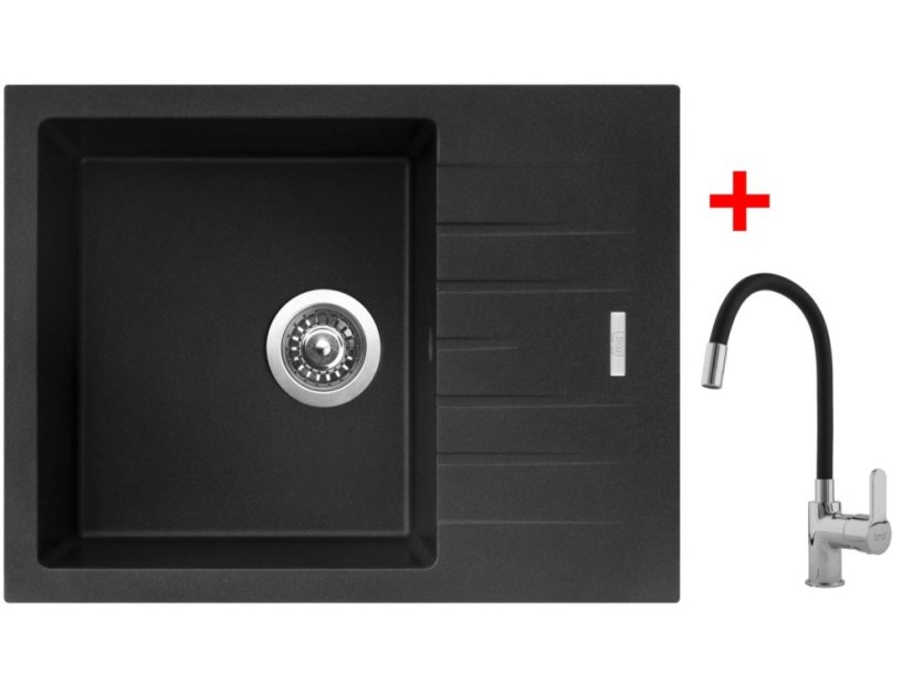 Sinks PERFECTO 650 Metalblack + Flexia