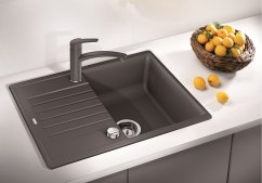 Granitový drez Blanco ZIA 45 S Compact biela soft s excentrom