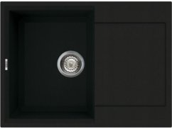 Granitový drez Elleci Easy 135 Full Black G40