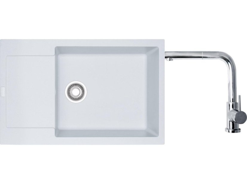 Set Franke MRG 611-78 BB Bílá-led + Franke FN 0147 Chrom