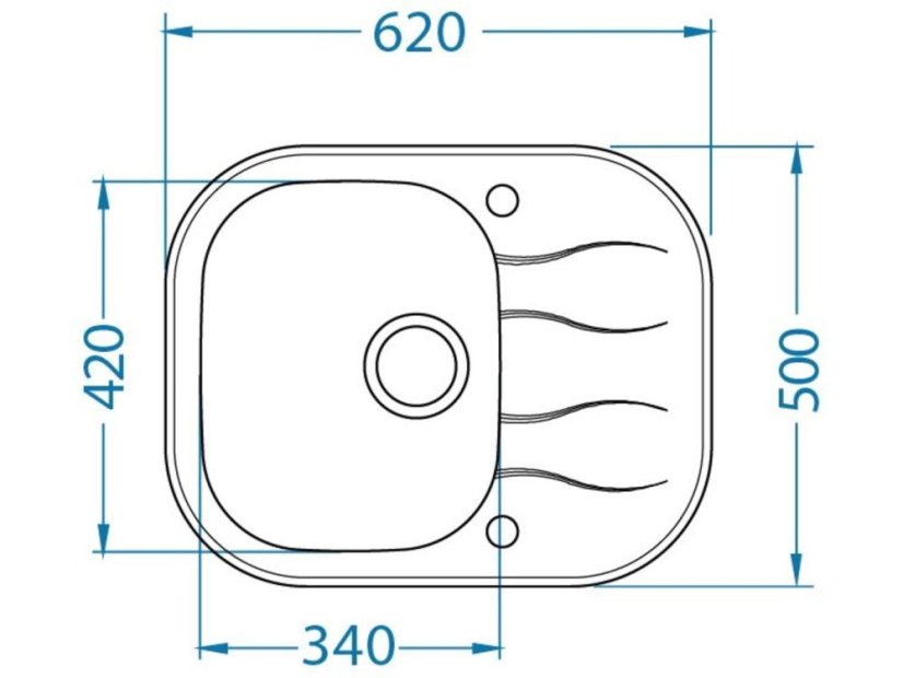 Kuchyňský drez Alveus Wave 10 bielý