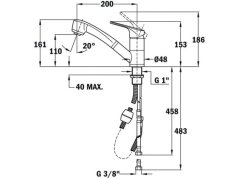 Dřezová baterie Teka MTP 978 CR