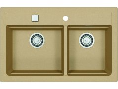 Granitový dvojdřez Alveus ATROX 50 béžový