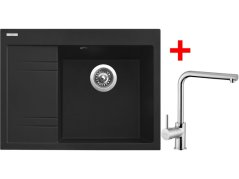 Set Sinks RIM 650 P Metalblack + Elka