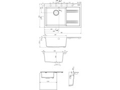 Set Sinks RIM 780 L Sahara + Mix 3 P GR