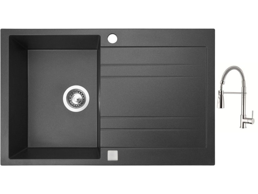 Set Sinks GRANDE 800 Granblack + baterie Sinks MIX 35 PROF S chrom