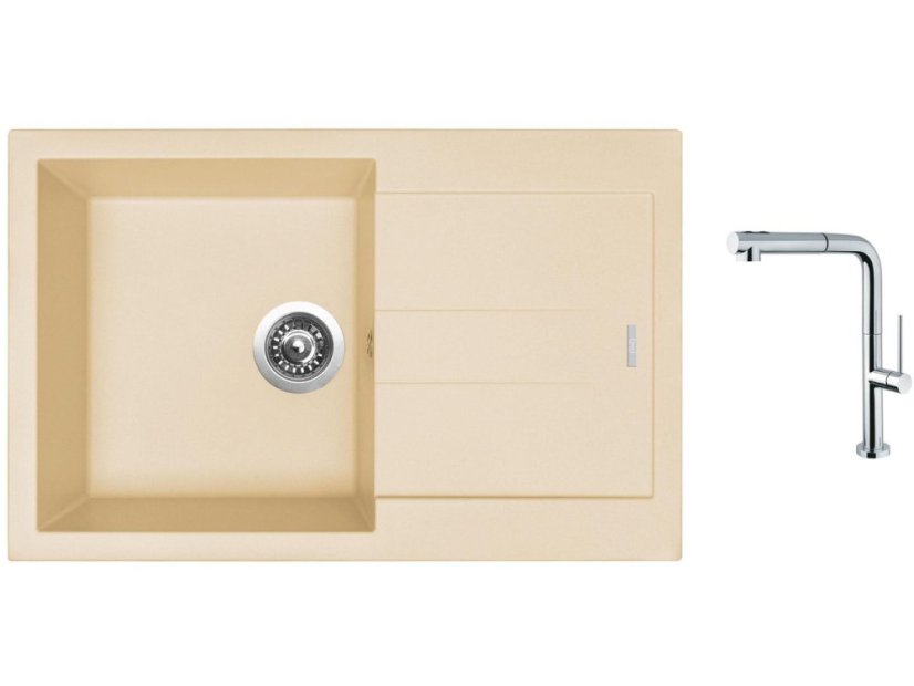 Set Sinks AMANDA 780 Sahara + baterie Sinks SLIM S2 kartáčovaná