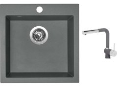 Set Sinks VIVA 455 Titanium + baterie Sinks MIX 3 P Titanium Set Sinks VIVA 455 Titanium + baterie Sinks MIX 3 P Titanium