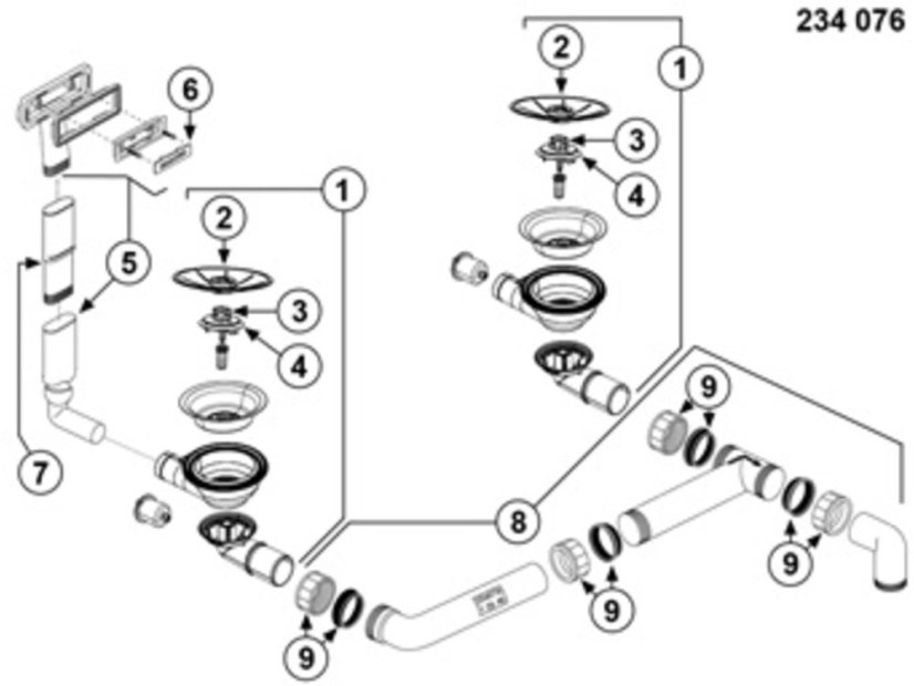 Granitový dřez Blanco PLEON 9 Tartufo, pravý