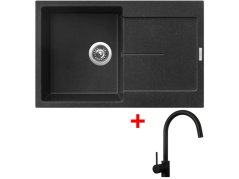 Sinks ULTIMA 790 Granblack + Vitalia čierná matná