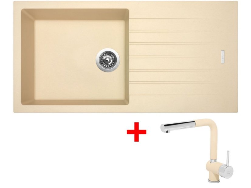 Set Sinks Perfecto 1000 Sahara + Mix 3 P GR