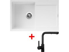 Sinks ULTIMA 790 Milk + ENIGMA S Černá matná