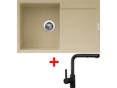 Sinks ULTIMA 790 Sahara + ENIGMA S Černá matná Sinks ULTIMA 790 Sahara + ENIGMA S Černá matná