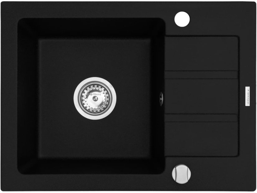 Granitový dřez Pyramis Next 62 x 44 1B 1D Carbon