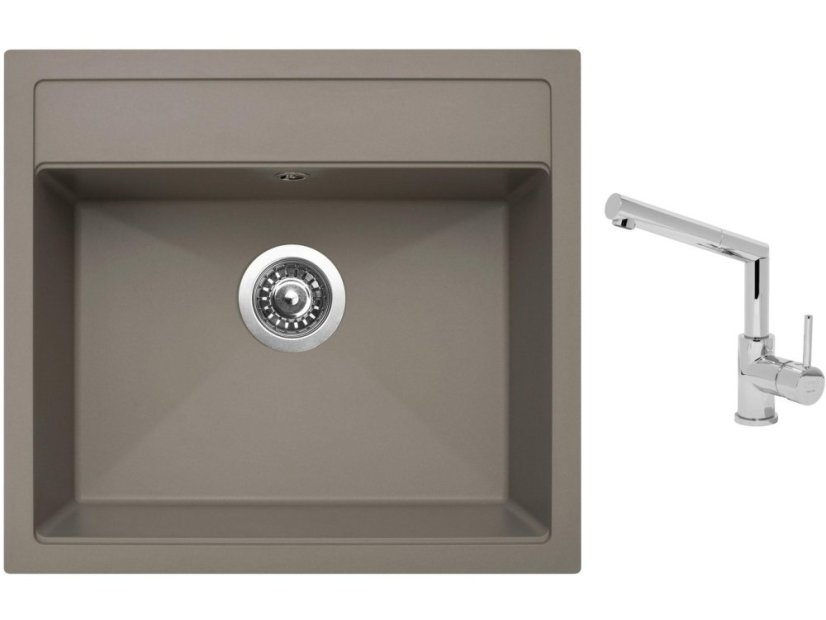 Set Sinks SOLO 560 Truffle + baterie Sinks MIX 350 P chrom