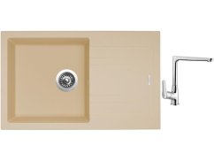 Set Sinks LINEA 780 N Sahara + batéria Sinks batéria CASPIRA chróm