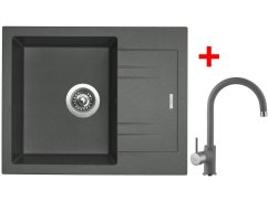 Sinks LINEA 600 Titanium + Vitalia GR