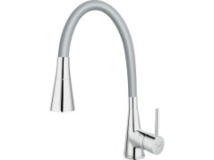 Dřezová baterie Ferro s šedým ramenem a sprškou 70720-0S 5