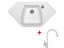 Set Sinks Naiky 980 Milk + Vitalia GR