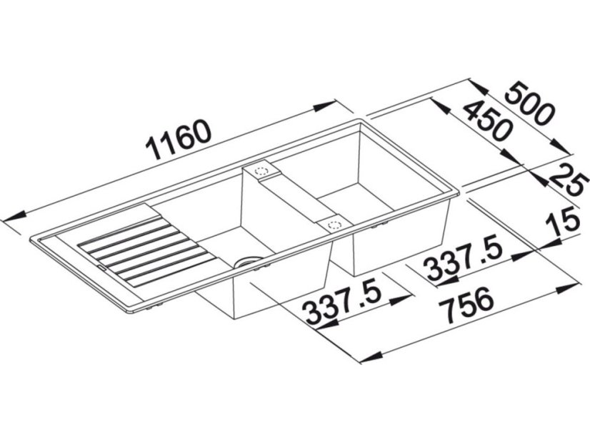 Granitový dřez Blanco ZIA 8 S Kávová