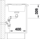 Granitový dřez Blanco METRA 8 S černá