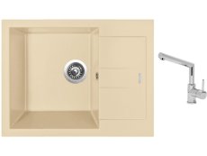 Set Sinks AMANDA 650 Sahara + batéria Sinks MIX 350 P chróm