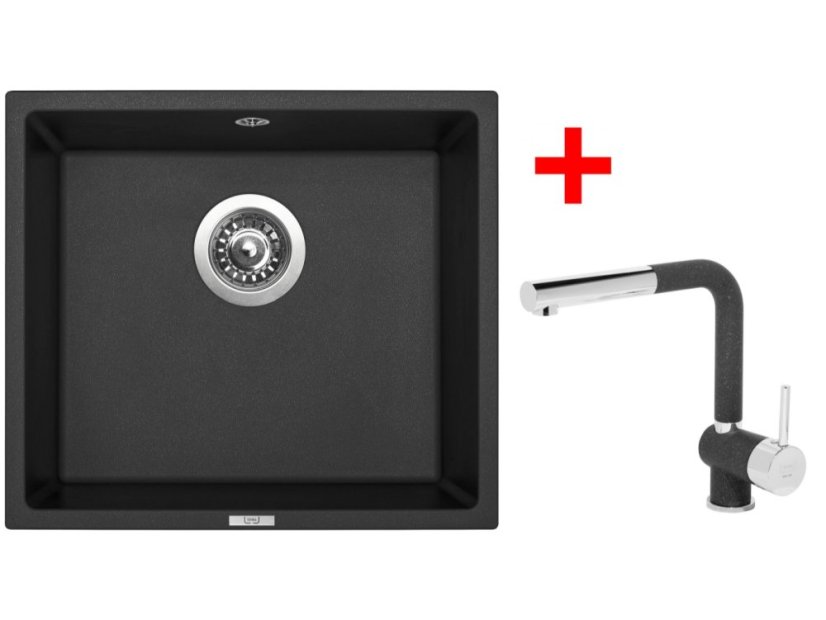 Set Sinks FRAME 457 Granblack + Mix 3 P GR