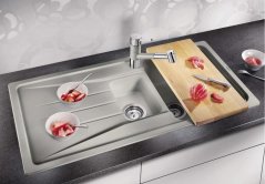 Granitový drez Blanco SONA 6 S biela soft