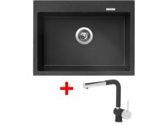 Set Sinks Maximo 680 Metalblack + Mix 3 P GR