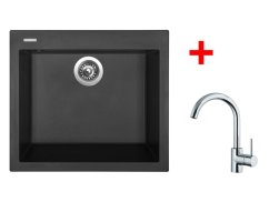 Set Sinks Cube 560 Nanoblack + Mix 35