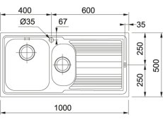 Nerezový dřez Franke LLX 651/2