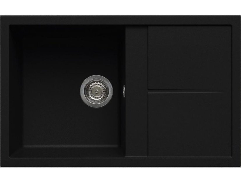Granitový drez Elleci Unico 300 Full black G40