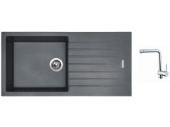 Set Sinks PERFECTO 1000 Titanium + baterie Sinks MIX 3 chrom Set Sinks PERFECTO 1000 Titanium + baterie Sinks MIX 3 chrom