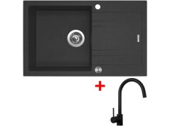 Sinks LINEA 780 XC Granblack + Vitalia čierná matná