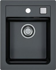 Granitový drez Alveus Atrox 10 čierny 91
