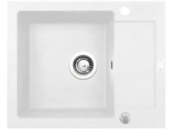 Granitový drez Pyramis Mido 62 x 50 1B 1D Biela