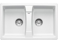 Granitový drez Blanco LEXA 8 InFino biela obojstranný bez excentru