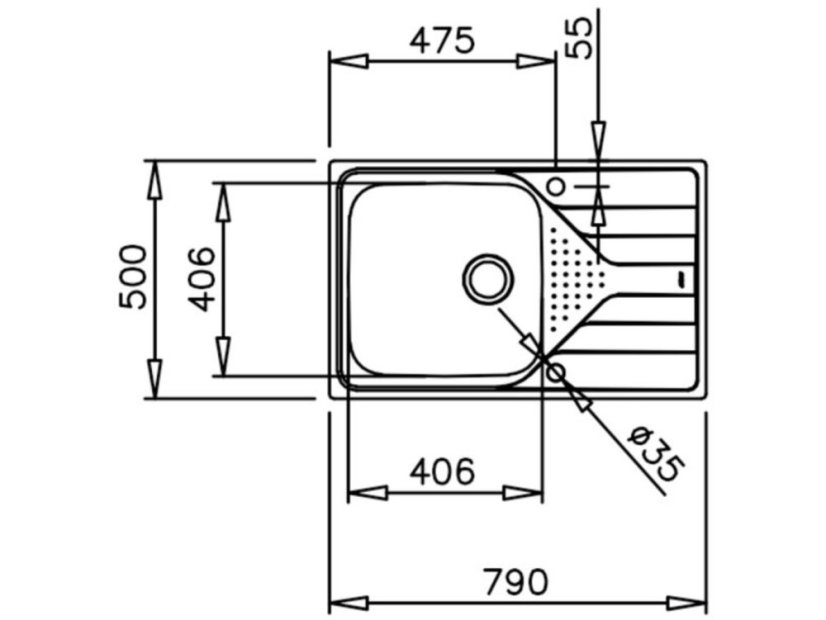 Nerezový drez Teka Universe 50 T-XP 1B 1D MAX