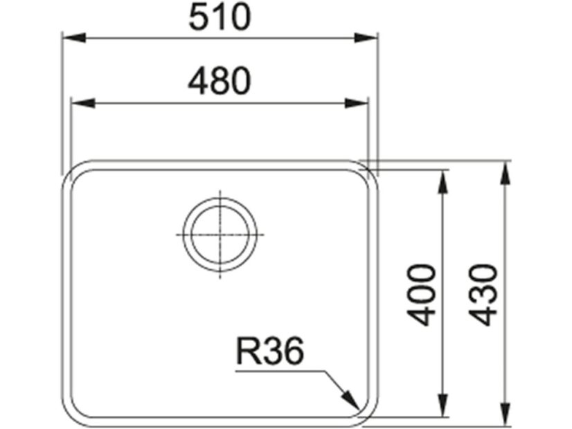 Nerezový dřez Franke ANX 110-48