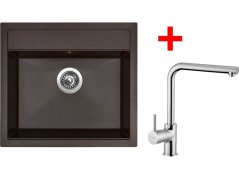 Set Sinks Solo 560 Marone + Elka lesklá