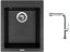 Set Sinks CUBE 410 Granblack + baterie Sinks SLIM S2 kartáčovaná