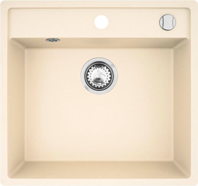 Granitový drez Pyramis Camea 53x50 1B Vanilka