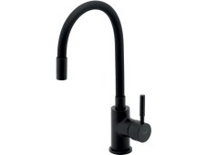 Drezová stojanková batéria s elastickým ramenom, čierna