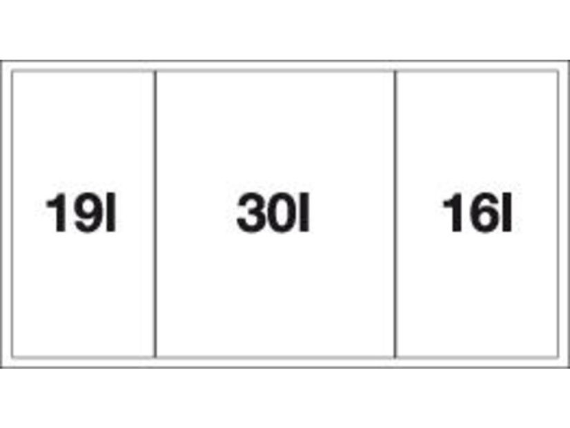 Odpadkový koš Blanco Flexon II Low 80/3 rozdělení
