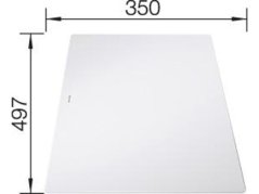 Granitový drez Blanco AXIA III 6 S-F InFino antracit sklen.kráj.doska drez vľavo s exc.