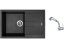 Set Sinks AMANDA 780 Metalblack + batéria Sinks MIX 3 S Chróm