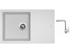 Set Sinks LINEA 780 N Milk + batéria Sinks MIX 3 chróm