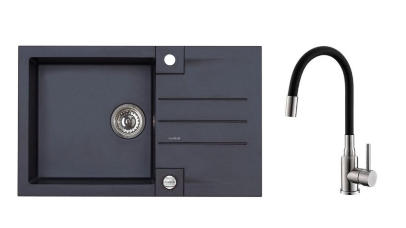 Set Alveus Rock 130/91 + baterie Mintas black BRS