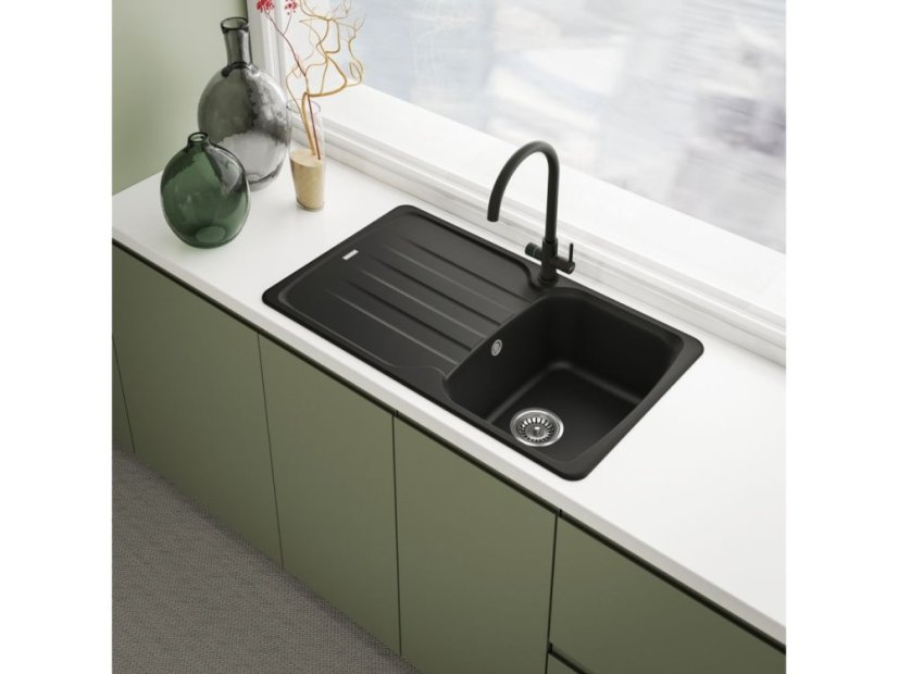 Dřezová baterie FrankeFC 3080.901 LINA CLEAR WATER 2.0 Matná černá