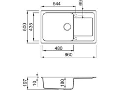 Granitový drez Elleci Life 410 G51